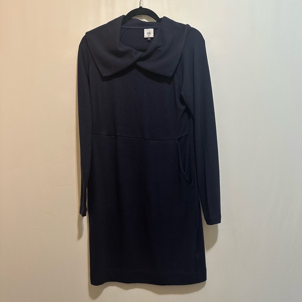 Cabi Long Sleeve Navy Dress with pocket Size XXS